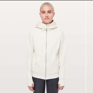 LULULEMON | Heathered Ivory Scuba Hoodie Light Fleece